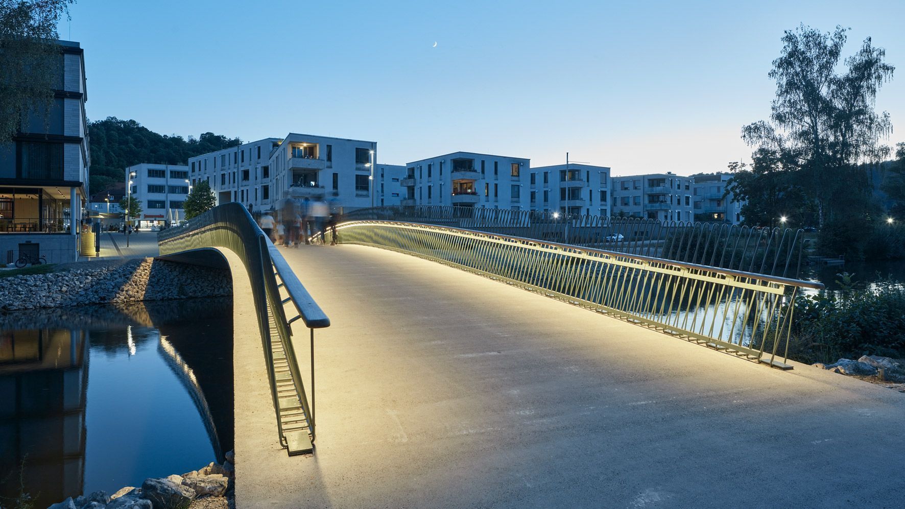 Neuer Herzogsteg über die Altmühl, Fuß- und Radwegbrücke © Bruno Klomfar