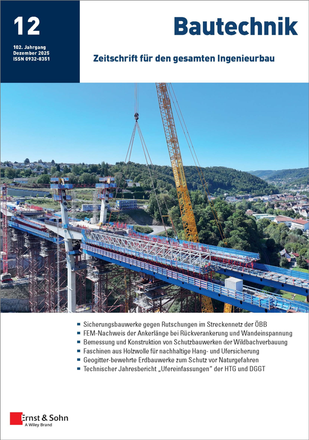 Zeitschrift Bautechnik 12/25 erschienen