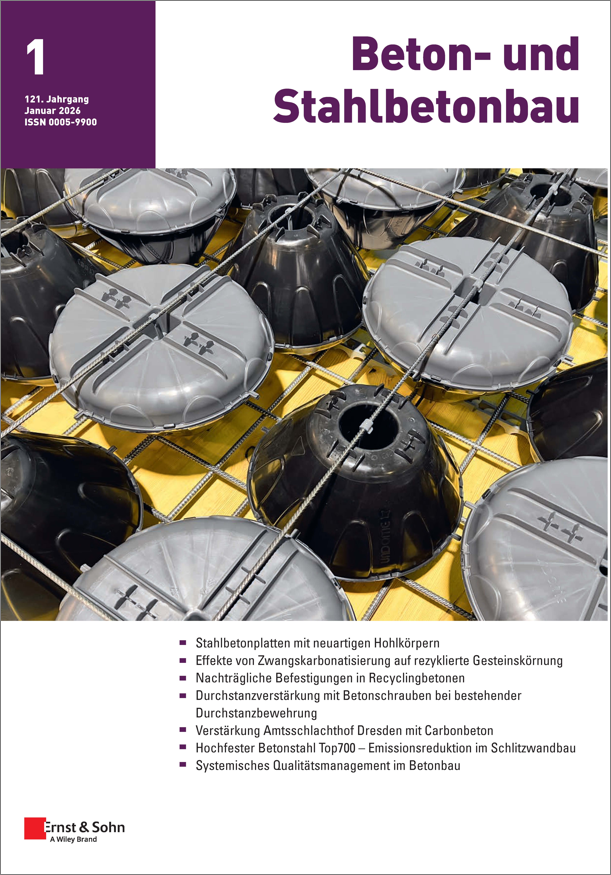 Zeitschrift Beton- und Stahlbetonbau 01/26 erschienen