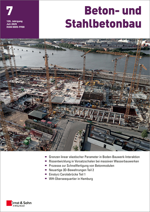 Zeitschrift Beton- und Stahlbetonbau 07/25 erschienen