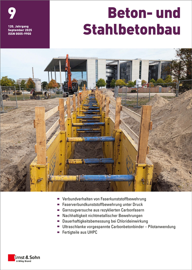 Zeitschrift Beton- und Stahlbetonbau 09/25 erschienen