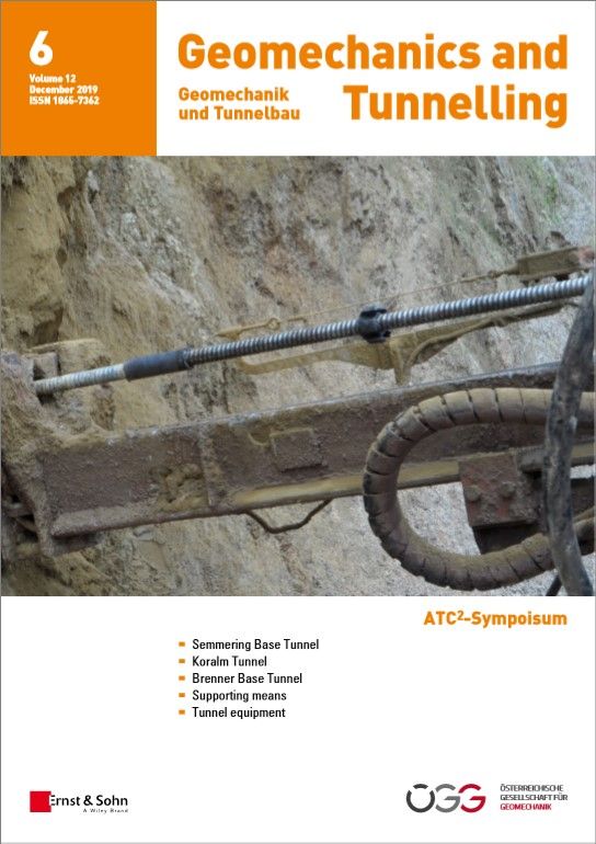 Geomechanics and Tunnelling 6/19 published