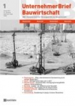 Kurzabo UnternehmerBrief Bauwirtschaft - 3 Ausgaben