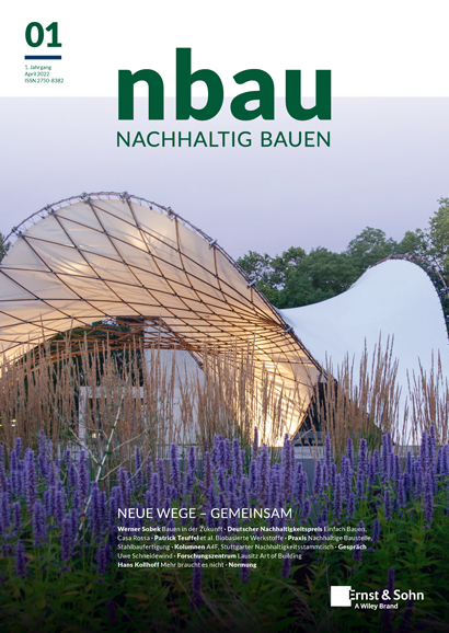 Neuerscheinung und Livegang der Website: <br />nbau. Nachhaltig Bauen