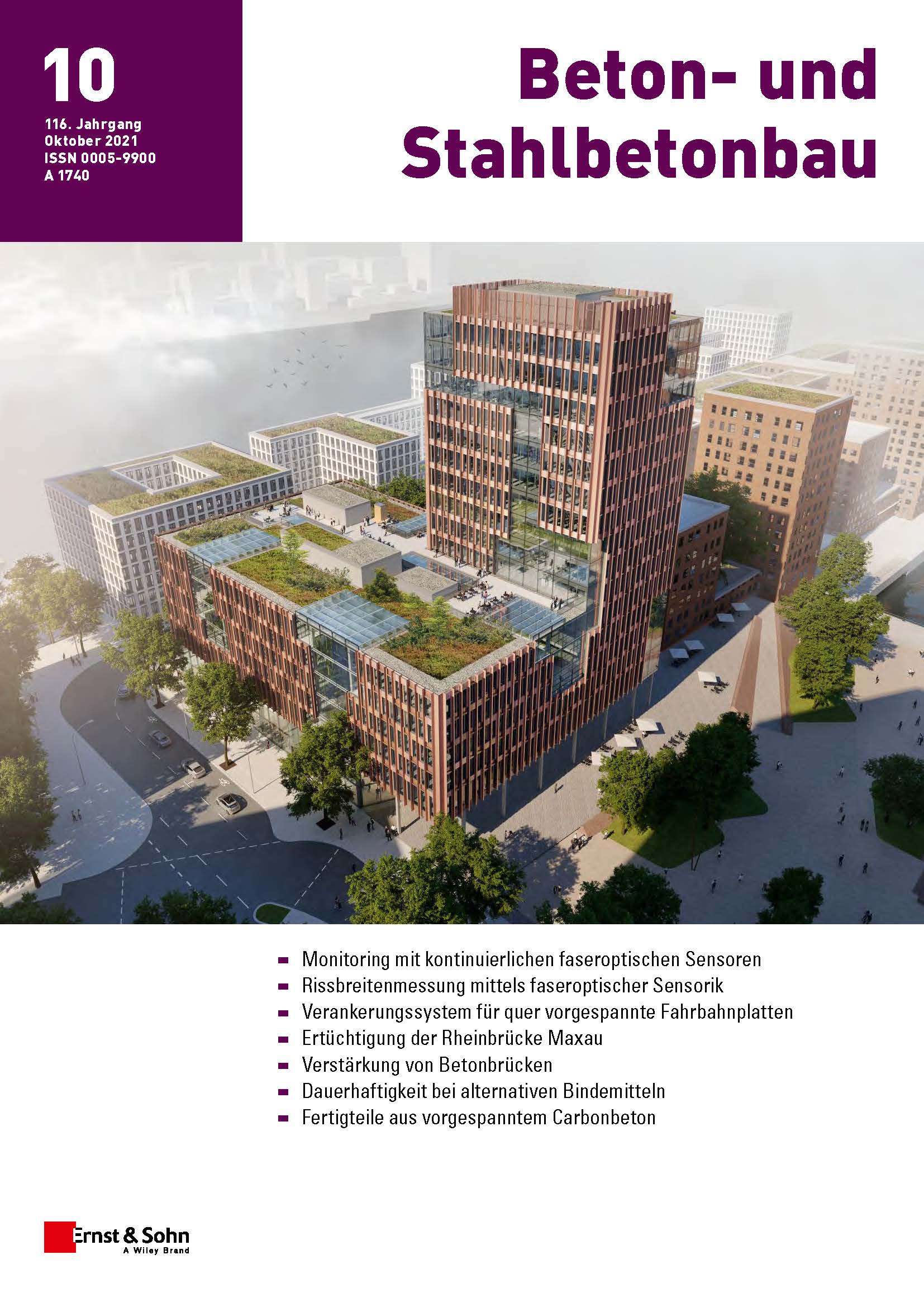 Zeitschrift Beton- und Stahlbetonbau 10/21 erschienen