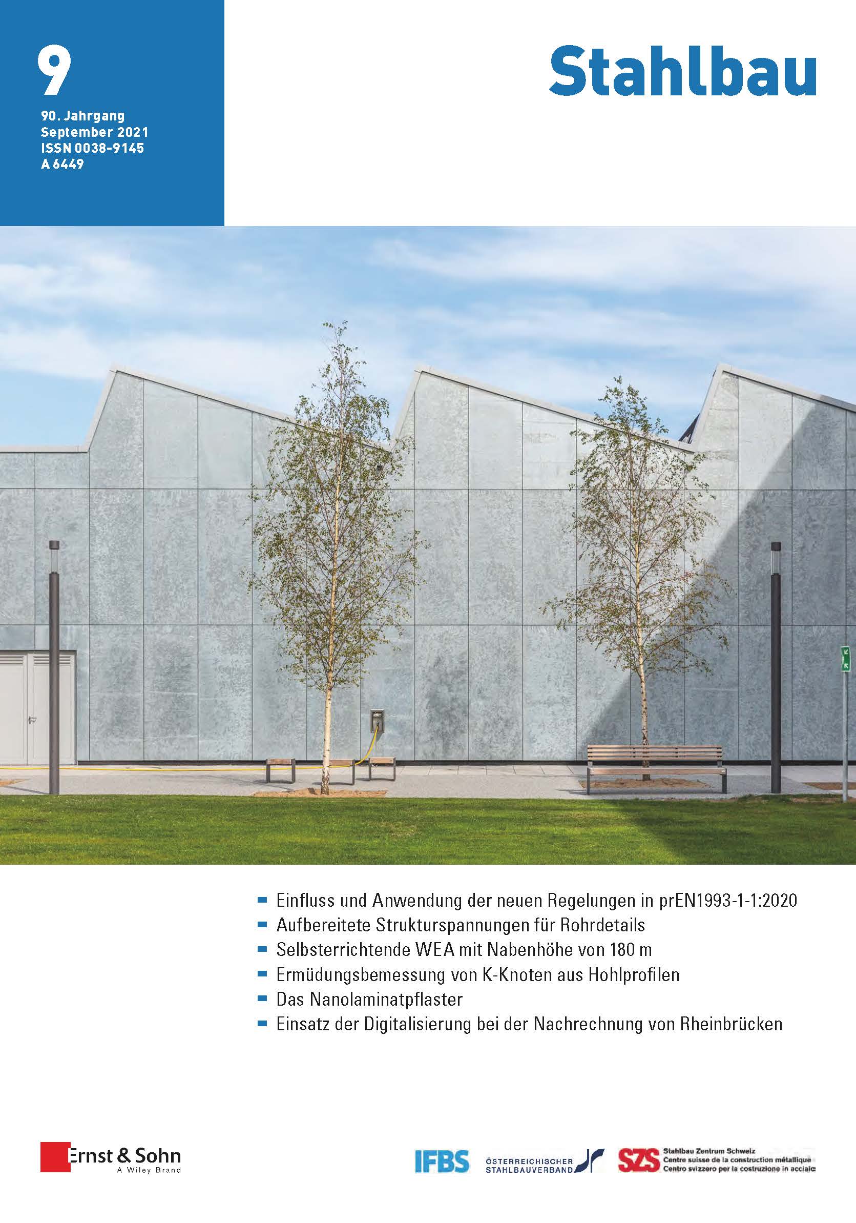 Zeitschrift Stahlbau 09/21 erschienen