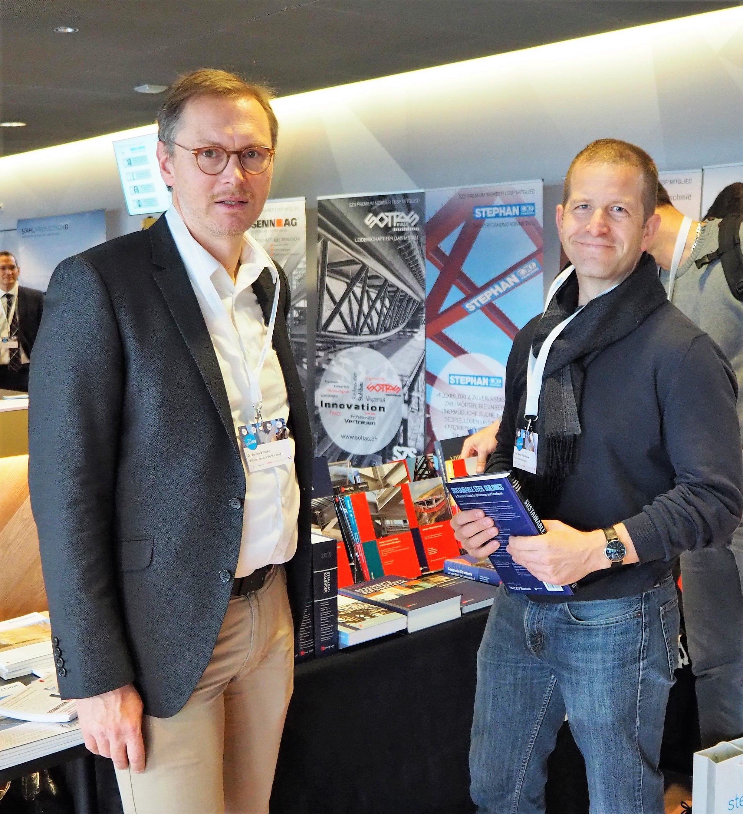 Bernhard Hauke (Ernst & Sohn) und Martin Schollmayer von der Berner FH Bernhard Hauke (Ernst & Sohn) und Martin Schollmayer von der Berner FH